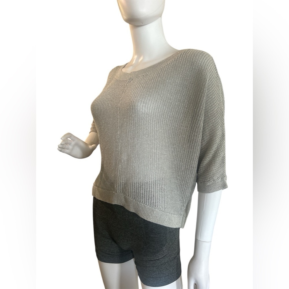 The Loft Sweater Small Grey Silver Vback​